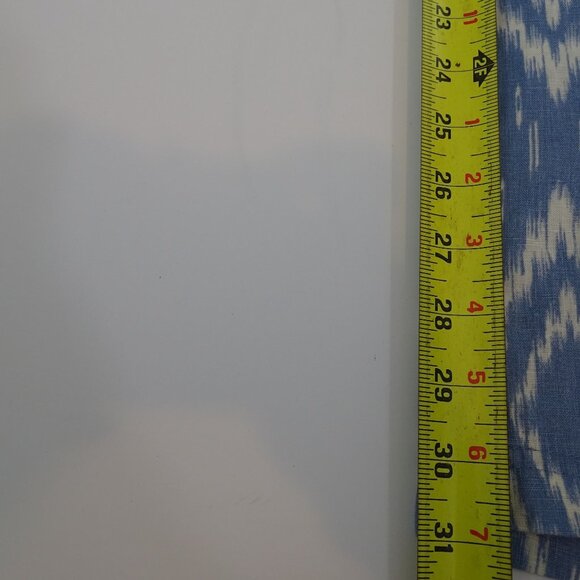 Chicos Blue Ikat Linen Wide Leg Pocket Pants Women Size 1.5 M 10 Relaxed Fit - Picture 13 of 14